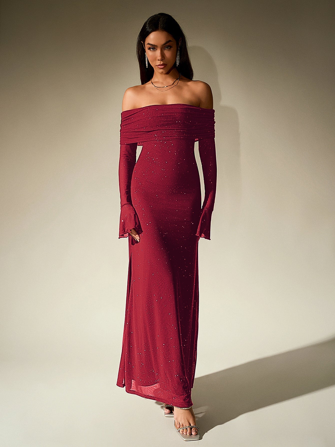 Glimmer Off-Shoulder Dress