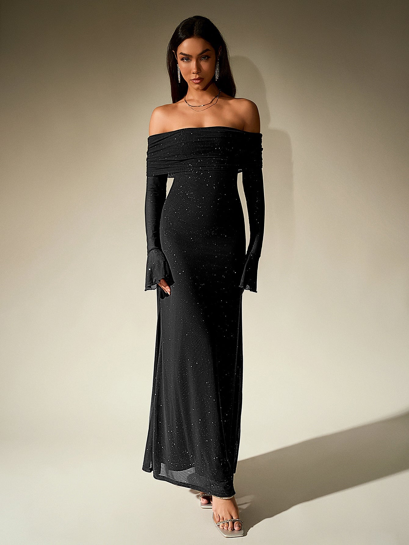 Glimmer Off-Shoulder Dress