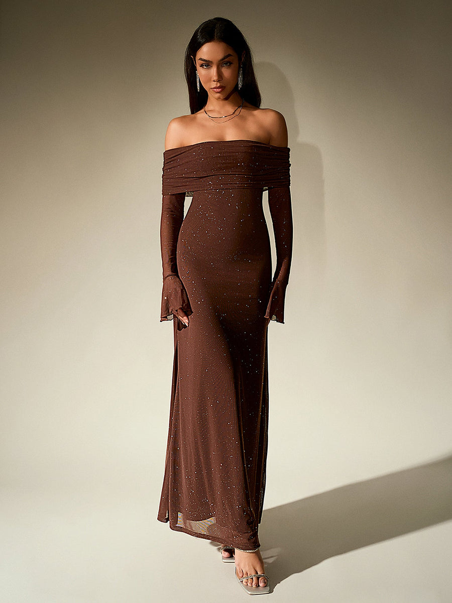 Glimmer Off-Shoulder Dress
