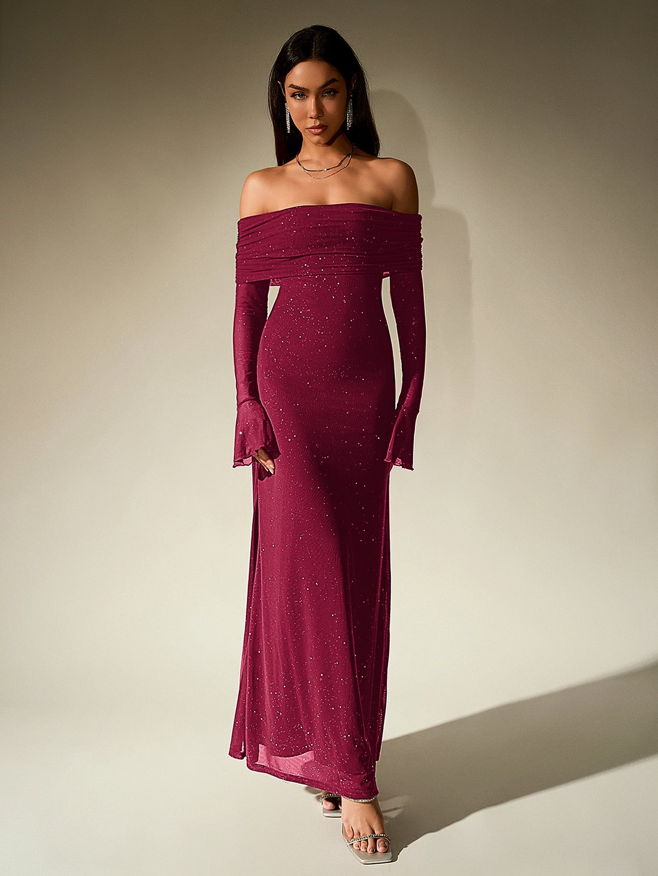 Glimmer Off-Shoulder Dress