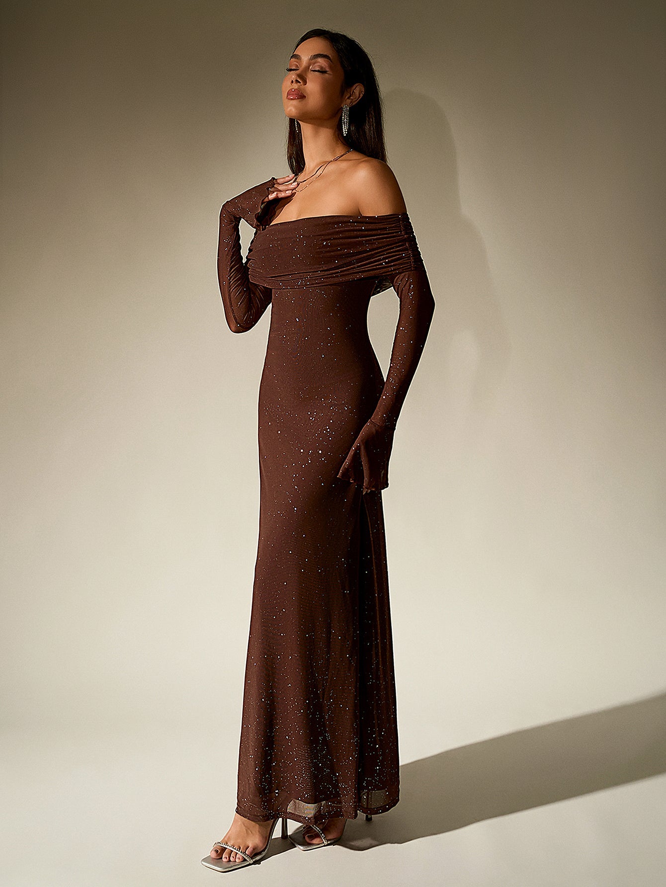 Glimmer Off-Shoulder Dress