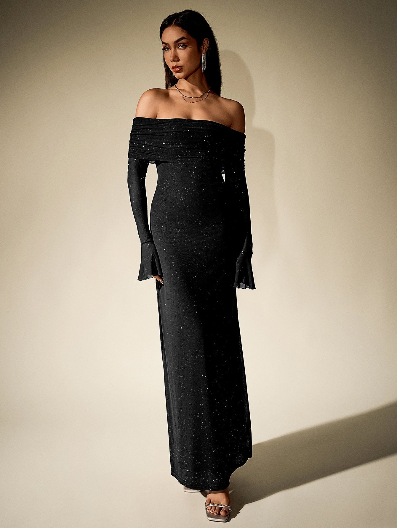 Glimmer Off-Shoulder Dress