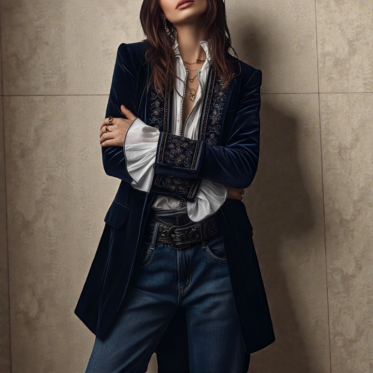 Elise™ | Velvet Statement Blazer — Final Edit