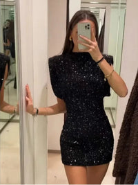 Glitter Mini Dress