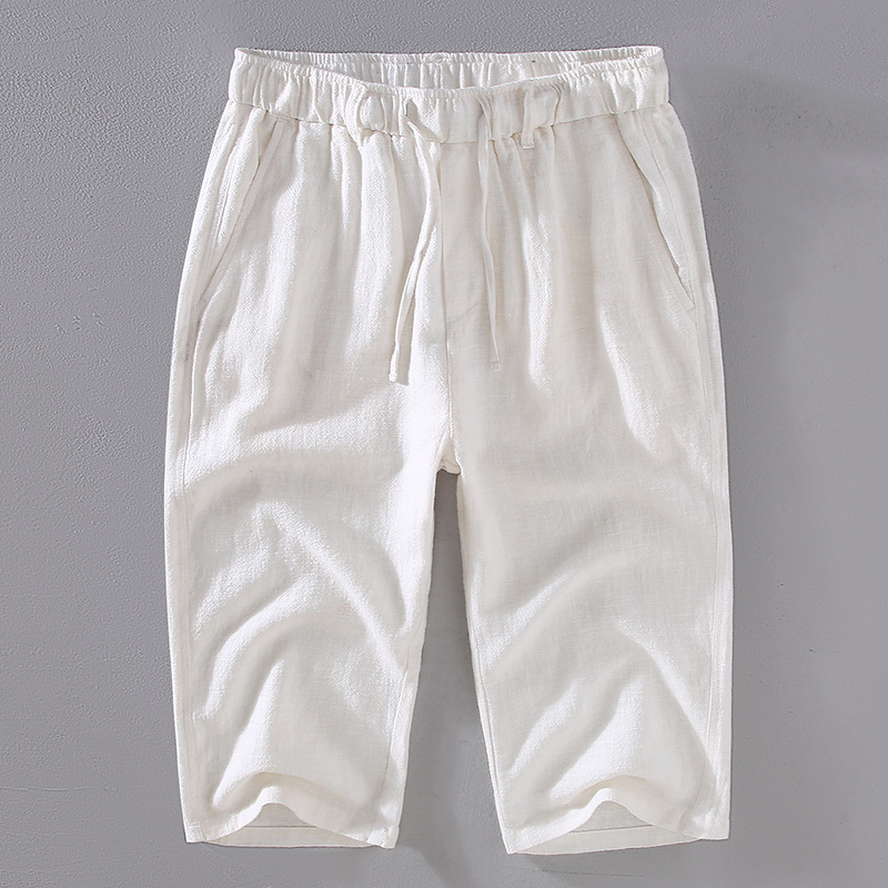 Kyoto Linen Cropped Pants