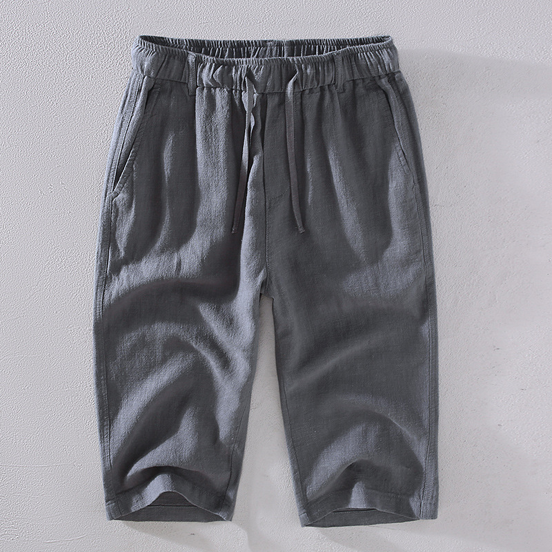 Kyoto Linen Cropped Pants