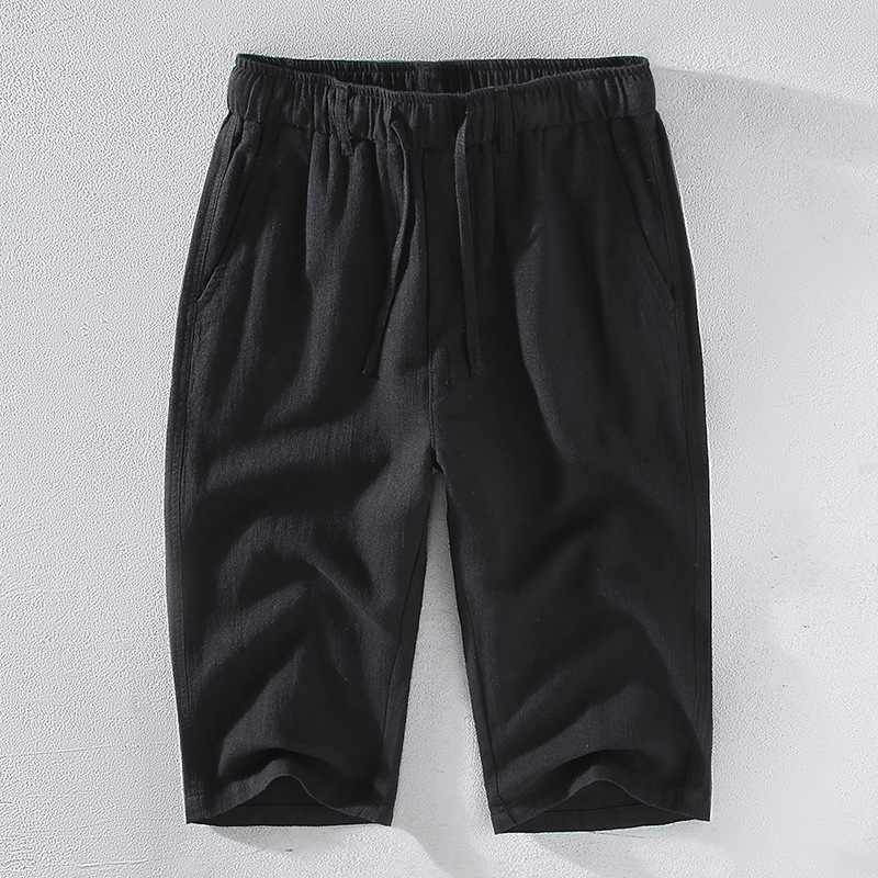 Kyoto Linen Cropped Pants