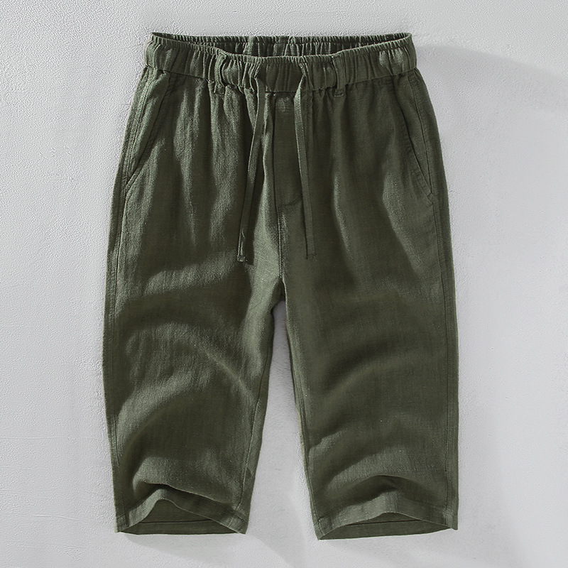 Kyoto Linen Cropped Pants