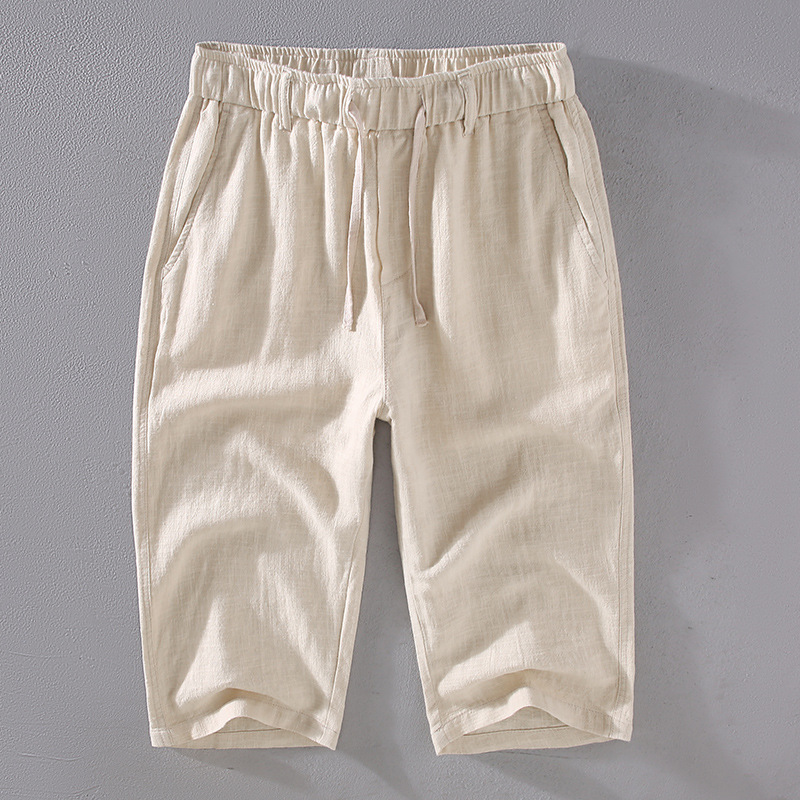 Kyoto Linen Cropped Pants