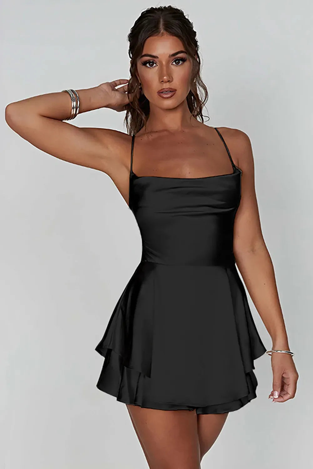 Satin Mini Dress