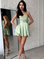 Satin Mini Dress