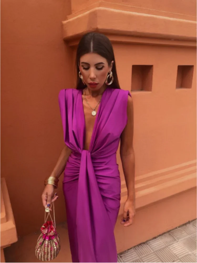Elegant Pleated Dress