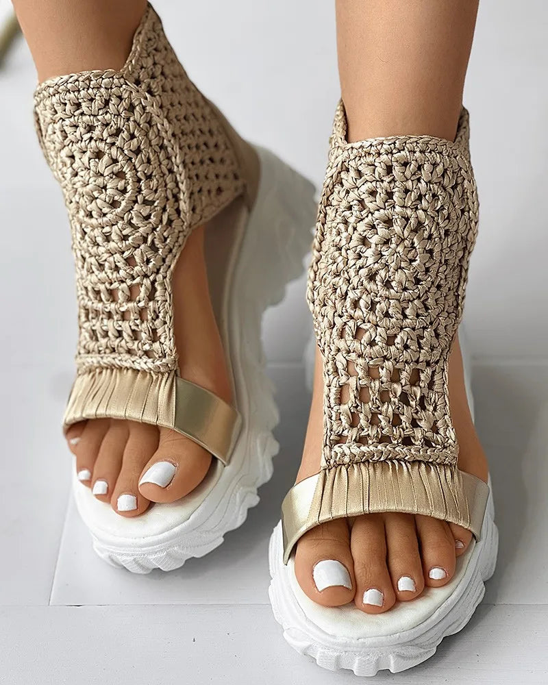 Riviera Boho Knit Sandals