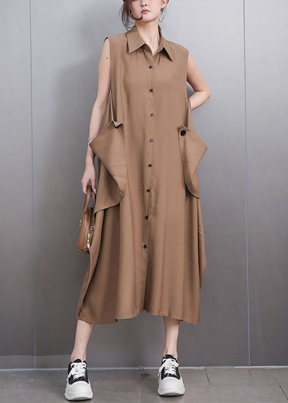 Style Deep Dresses Sleeveless