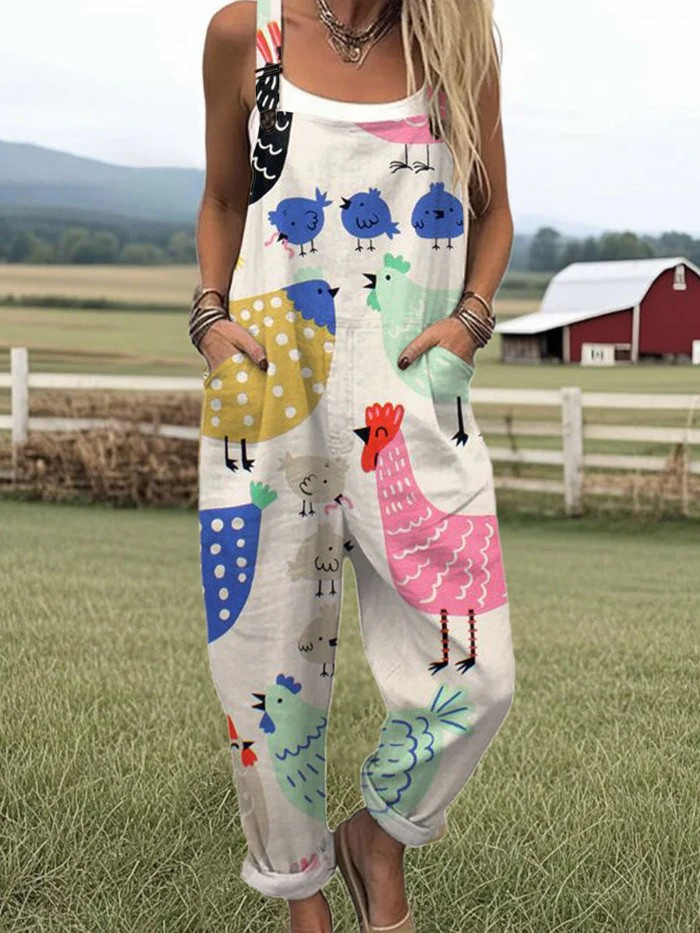 Harper™ | Playful Farm Jumpsuit