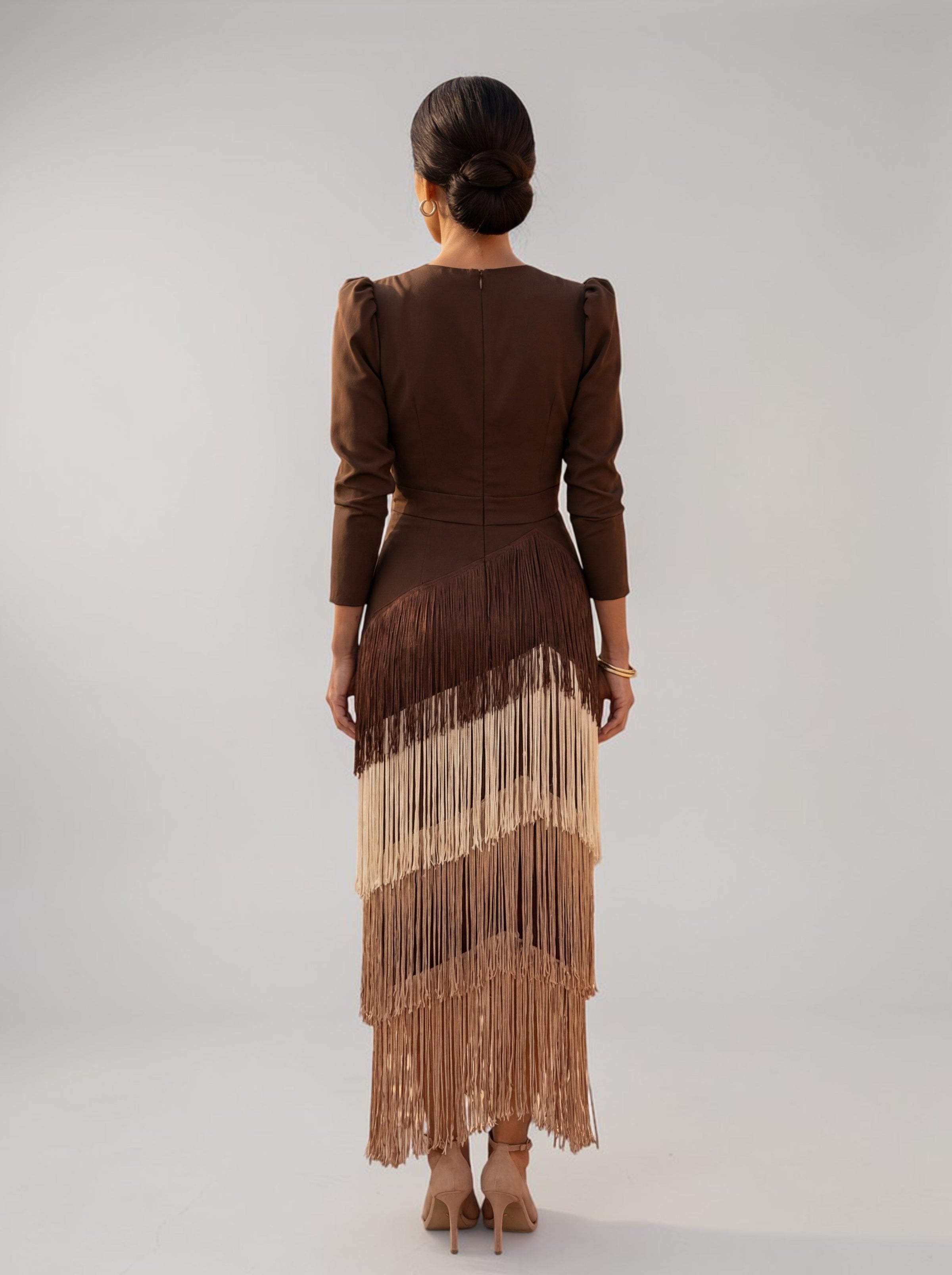 Laura | Elegant Fringe Dress