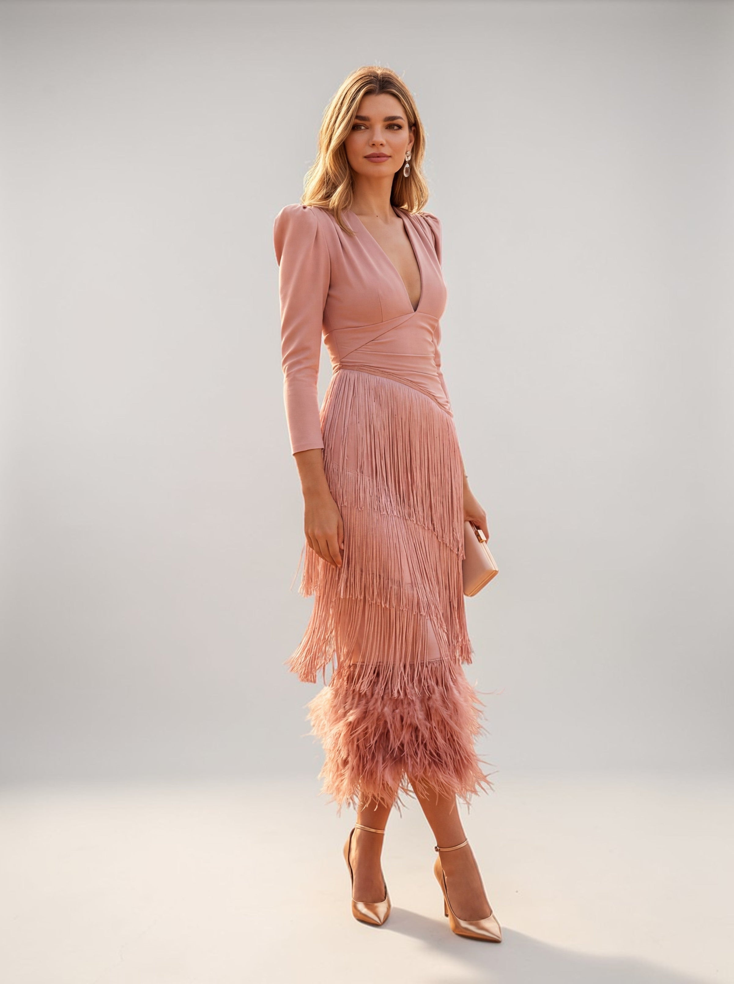 Laura | Elegant Fringe Dress