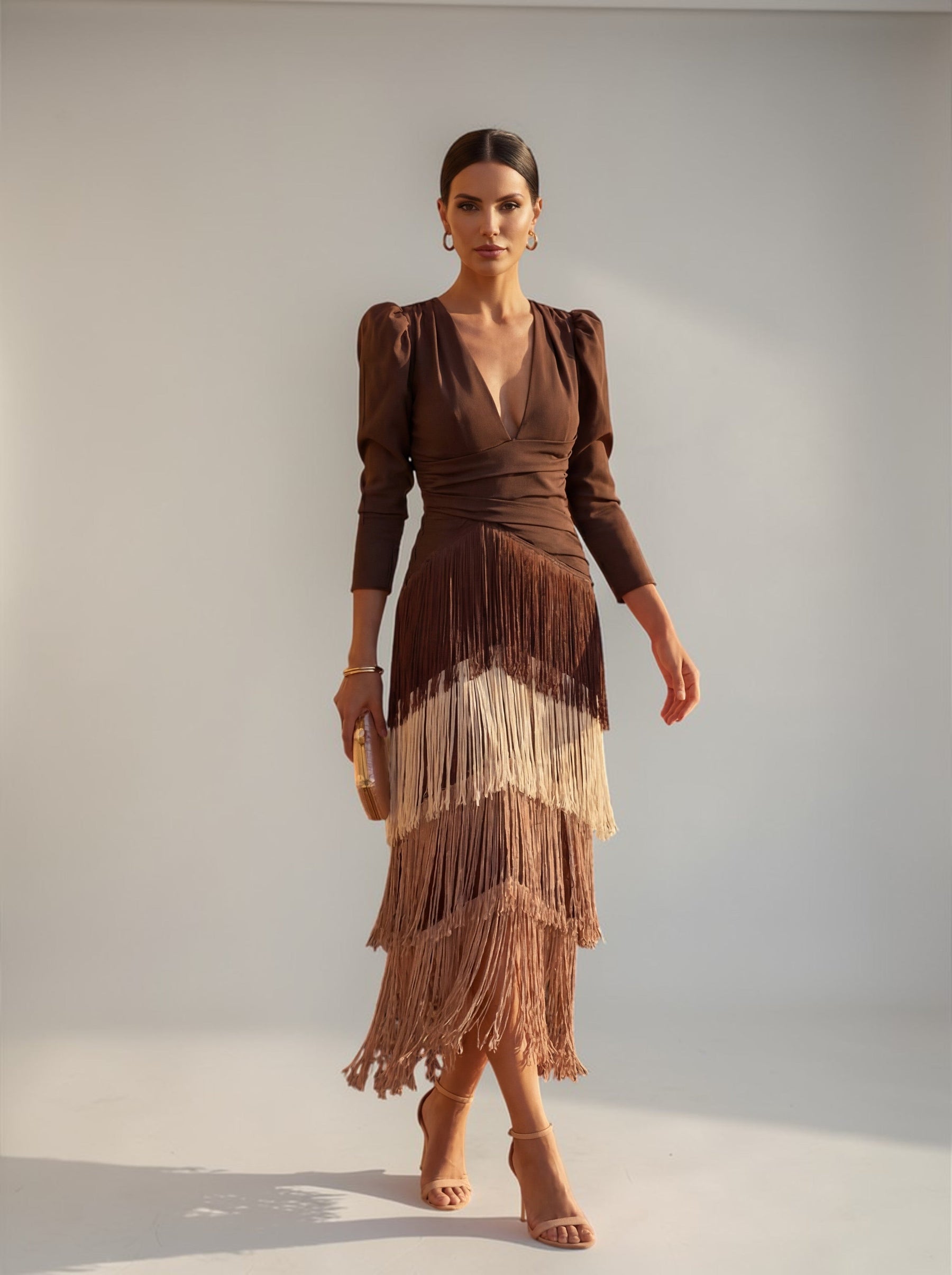 Laura | Elegant Fringe Dress