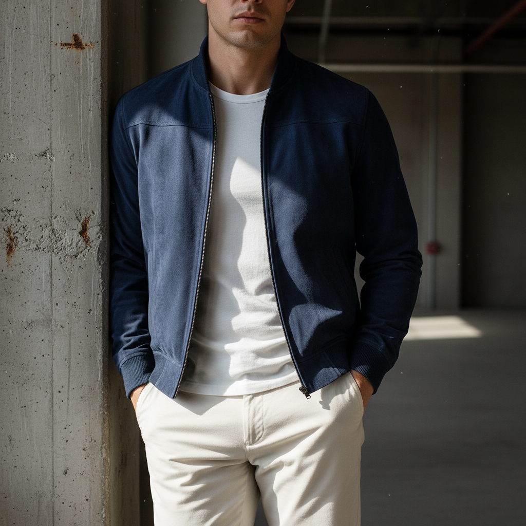 Lureon Classic Suede Bomber Jacket