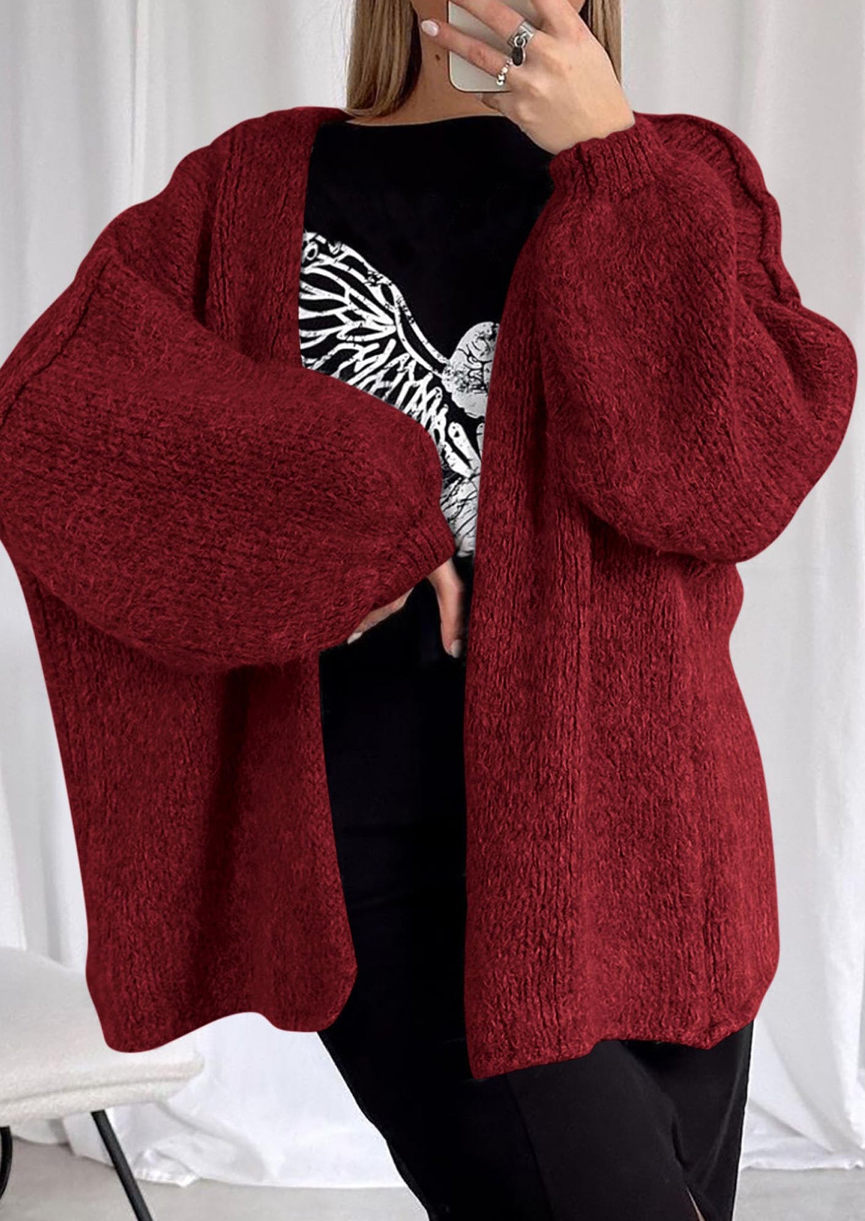 Oversized Knit Cardigan