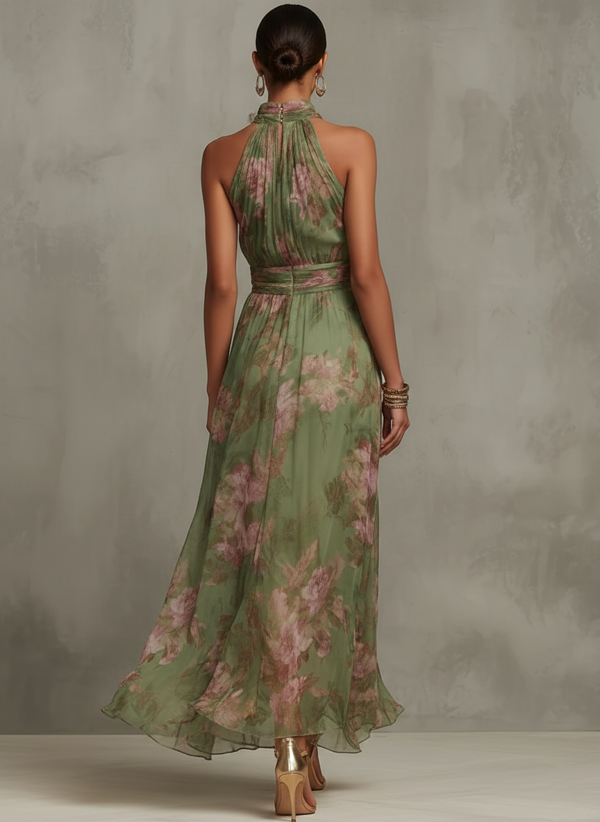 Lily| Elegant Floral Maxi Dress