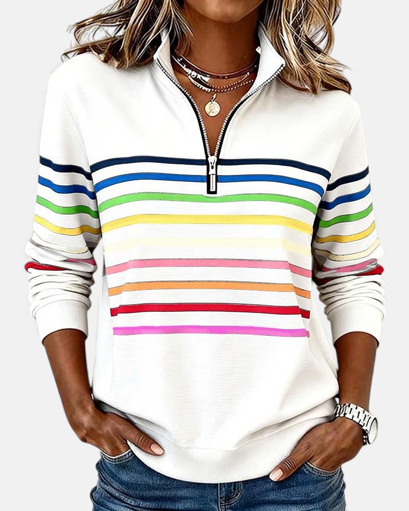 Nina – Sweater with Stripes
