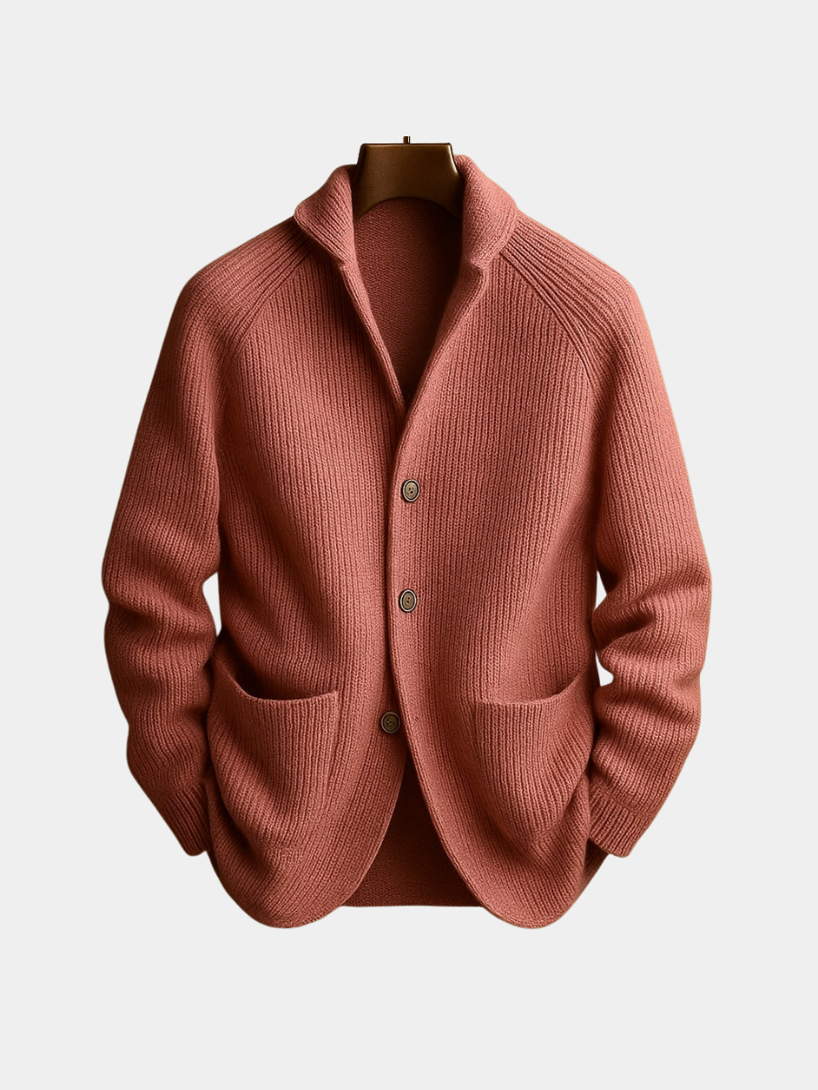Peter™ | CORD CARDIGAN IN WOOL FOR MEN
