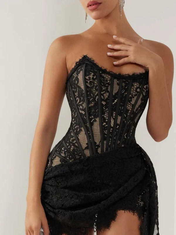 EMMA MINI DRESS - BLACK