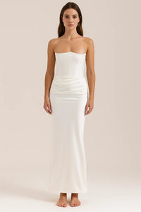 Isla | Strapless Korset Maxi Dress