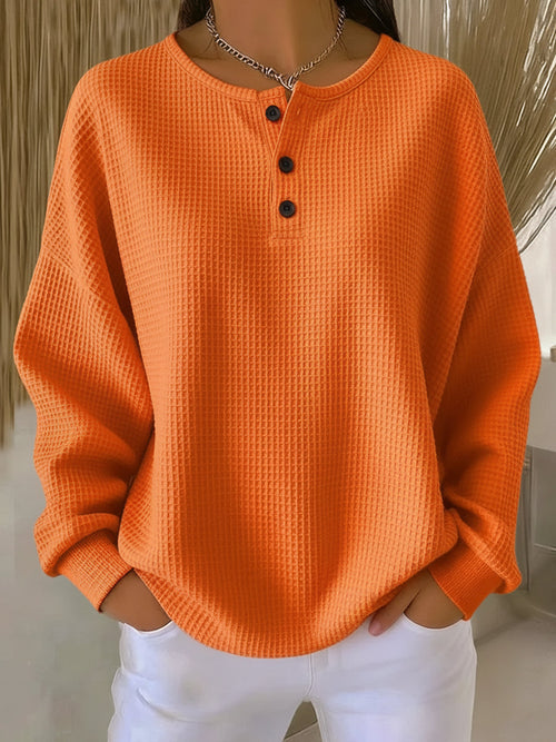 Anne | Casual Sweatshirt with Collar