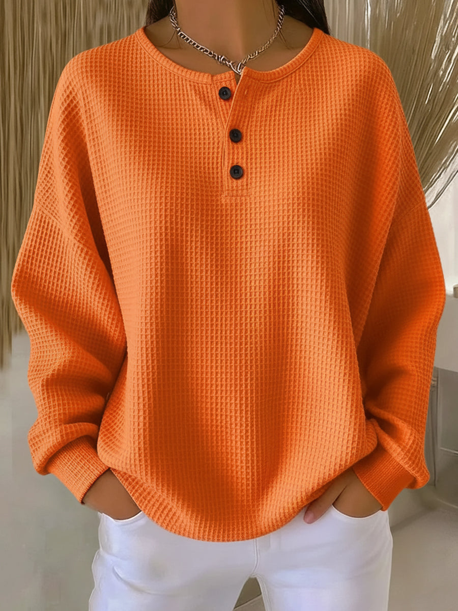 Anne | Casual Sweatshirt with Collar