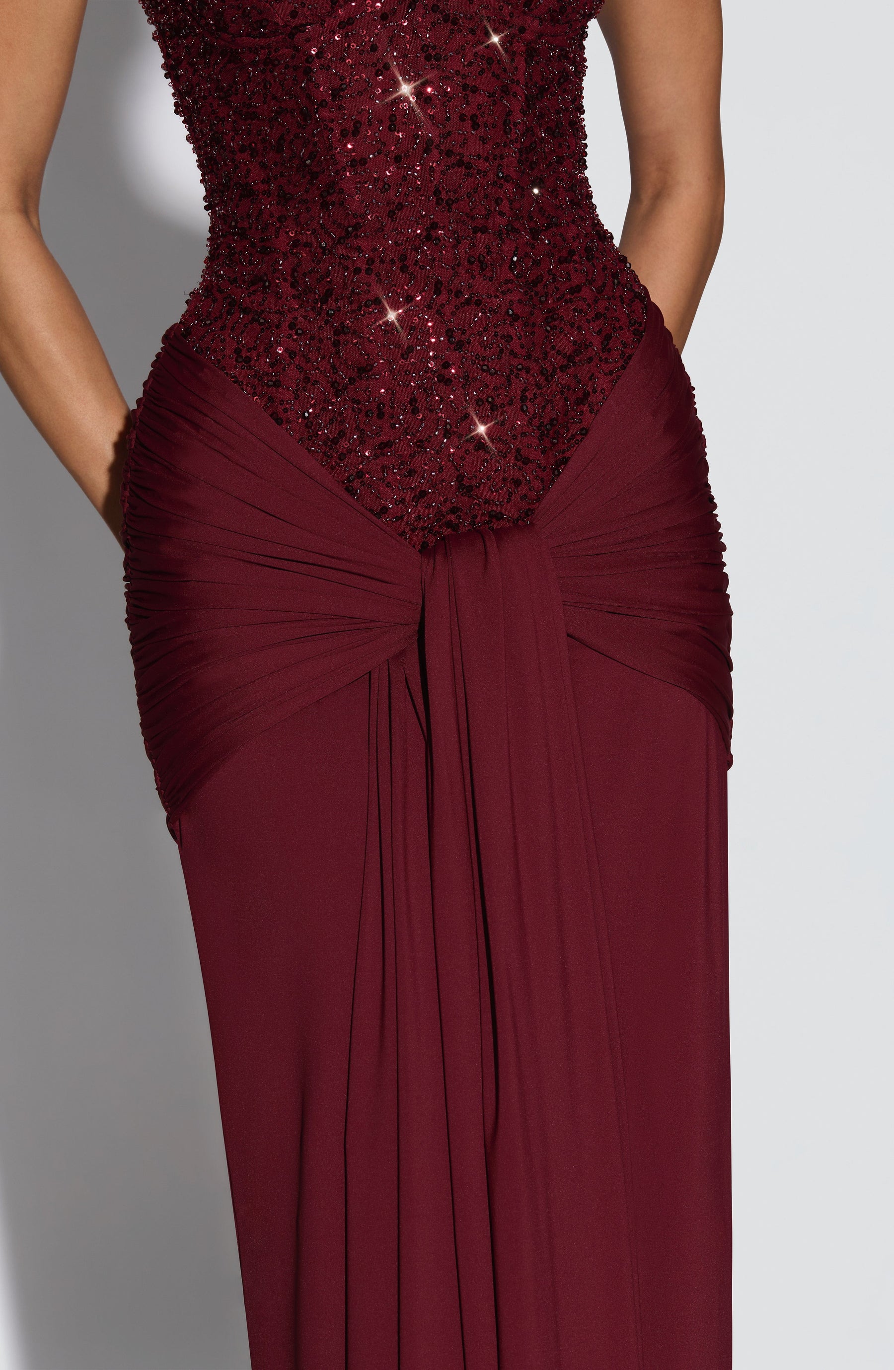 Genesis Maxi Dress - Burgundy