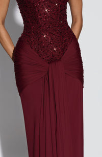 Genesis Maxi Dress - Burgundy