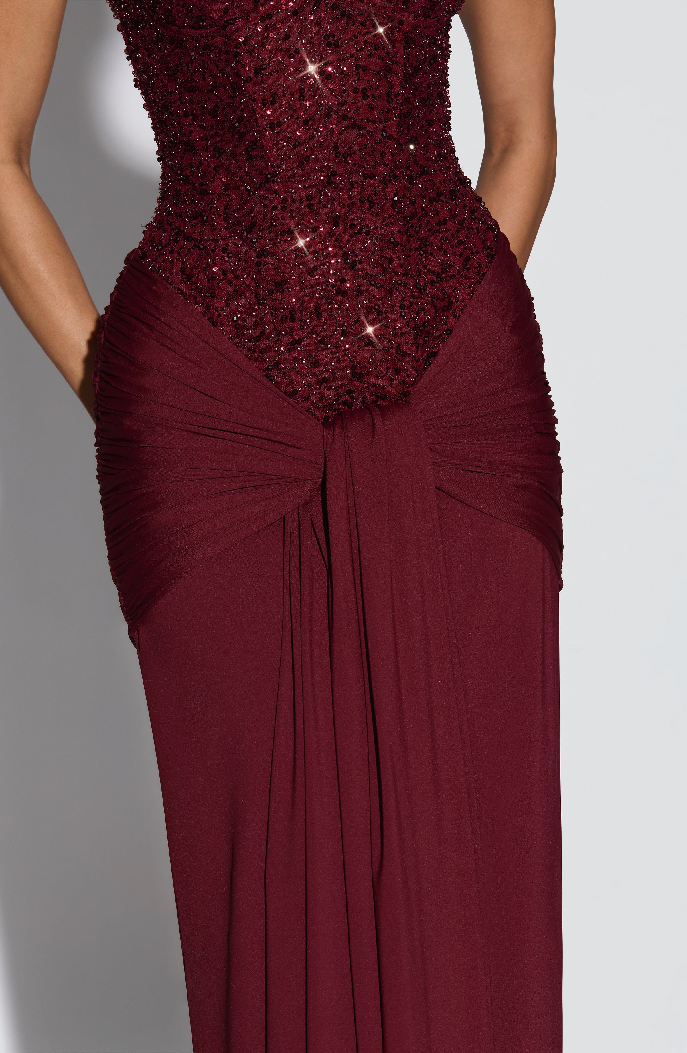 Genesis Maxi Dress - Burgundy