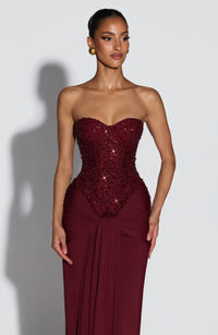 Genesis Maxi Dress - Burgundy