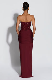 Genesis Maxi Dress - Burgundy