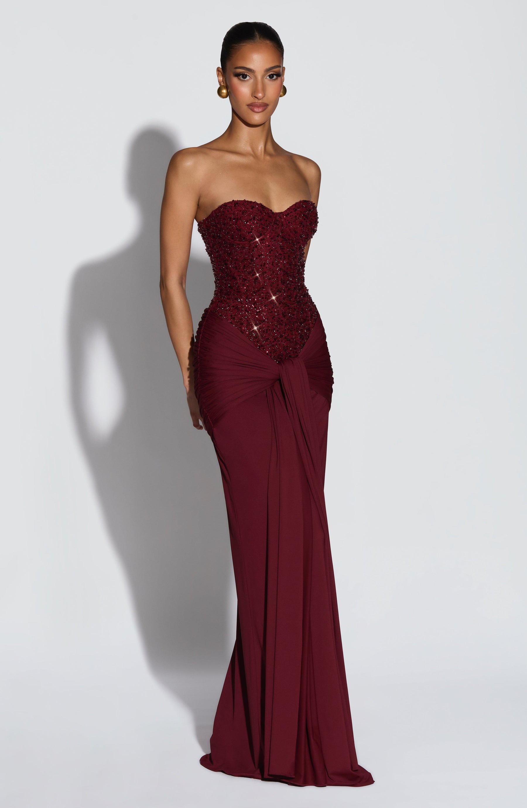 Genesis Maxi Dress - Burgundy