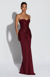 Genesis Maxi Dress - Burgundy