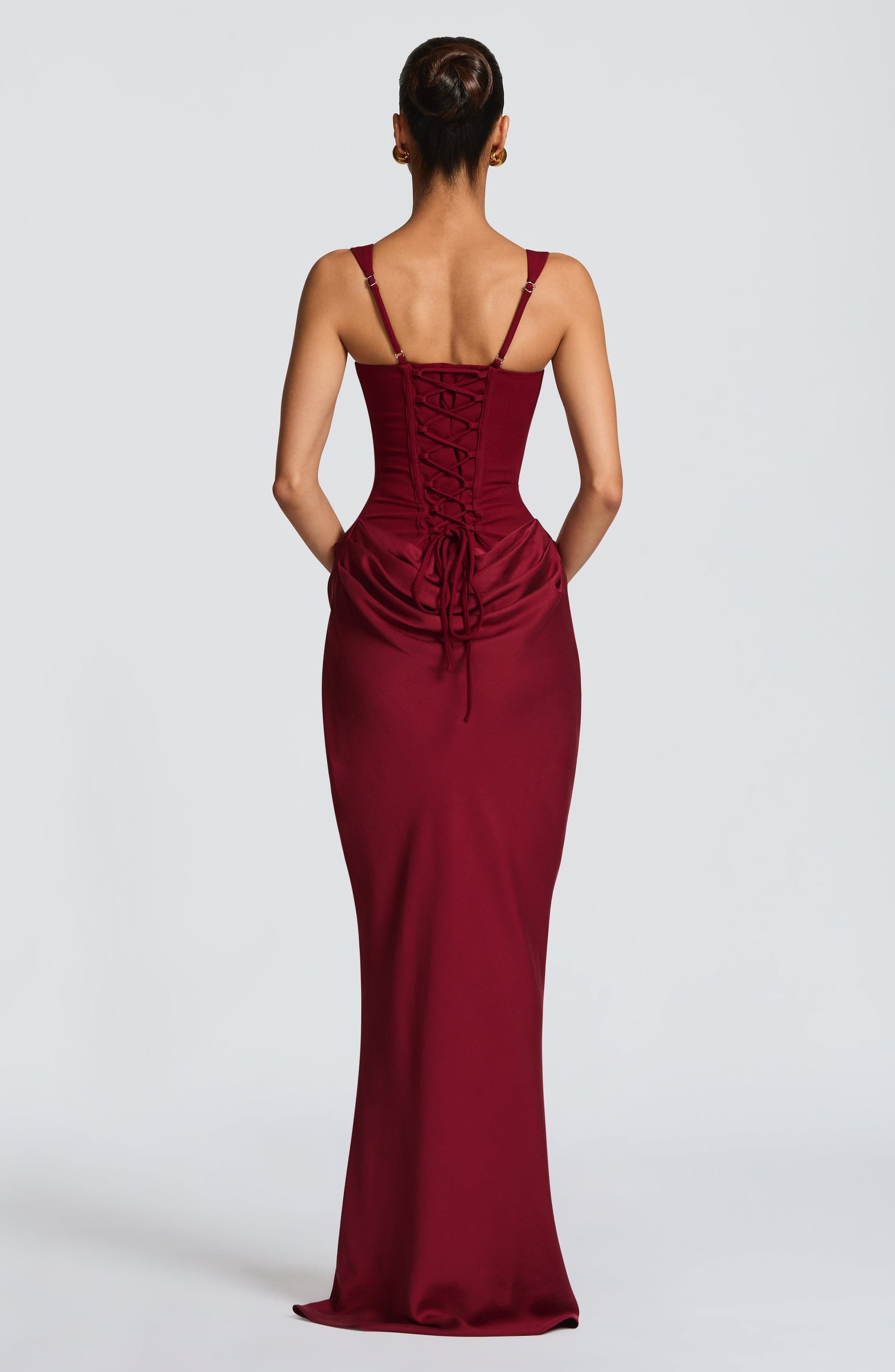 Ella Maxi Dress - Burgundy