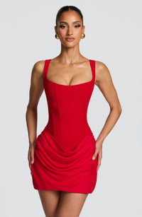 Estella - Mini Dress - Red