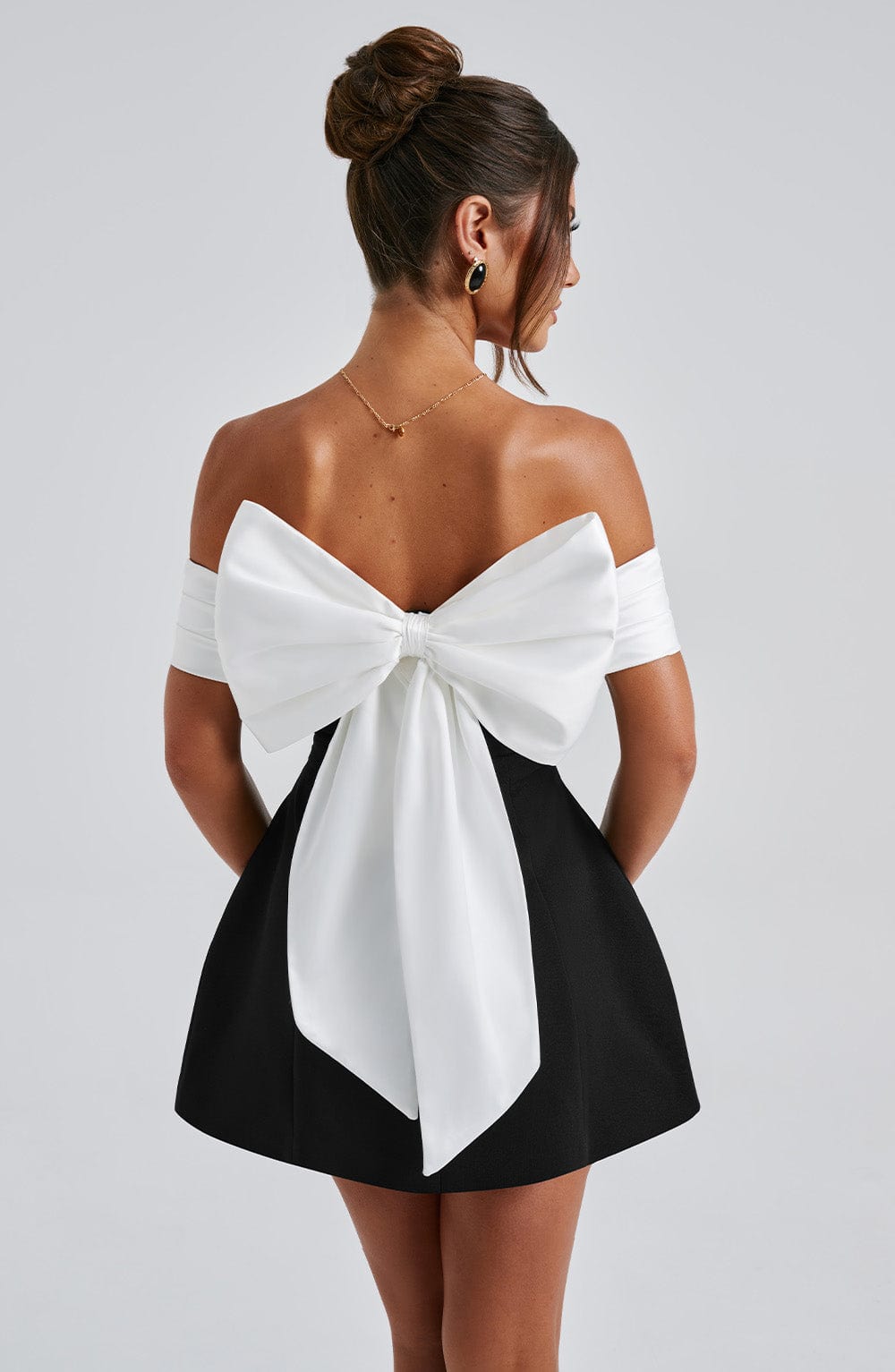 Mini Dress - Black/White