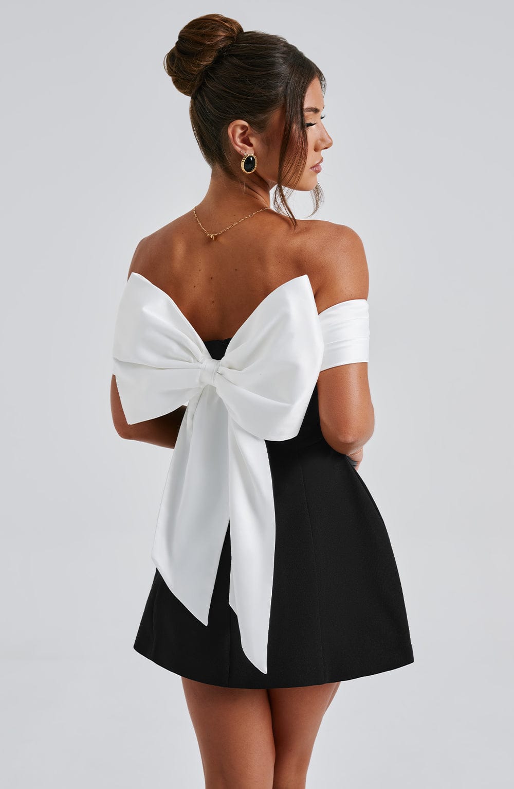 Mini Dress - Black/White