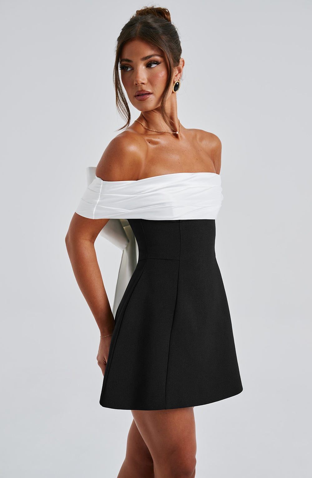 Mini Dress - Black/White