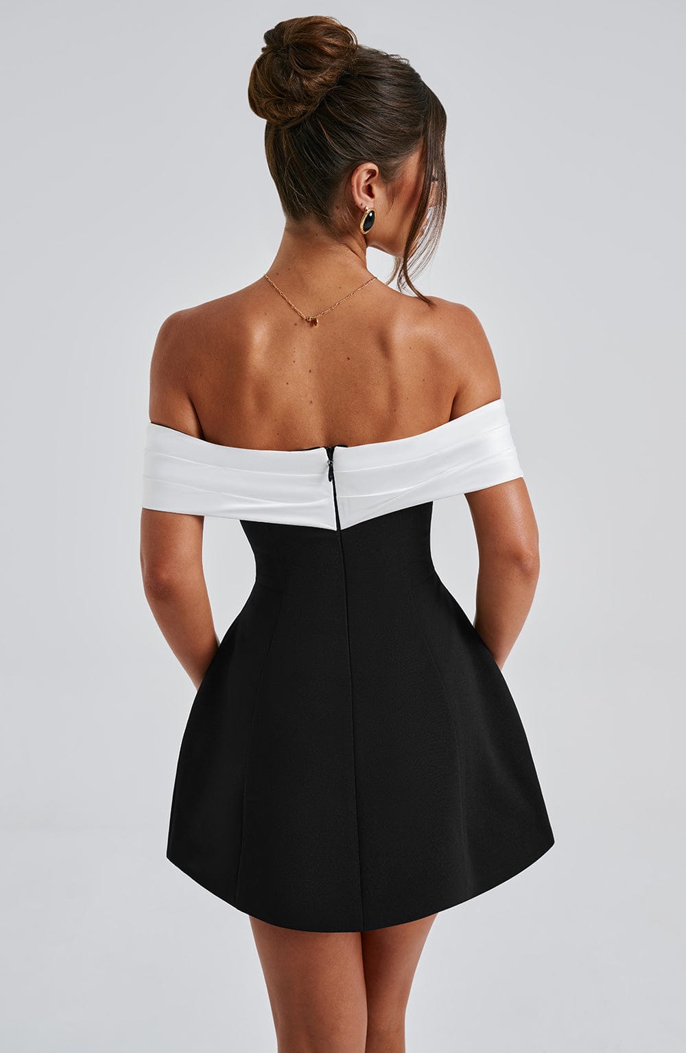 Mini Dress - Black/White