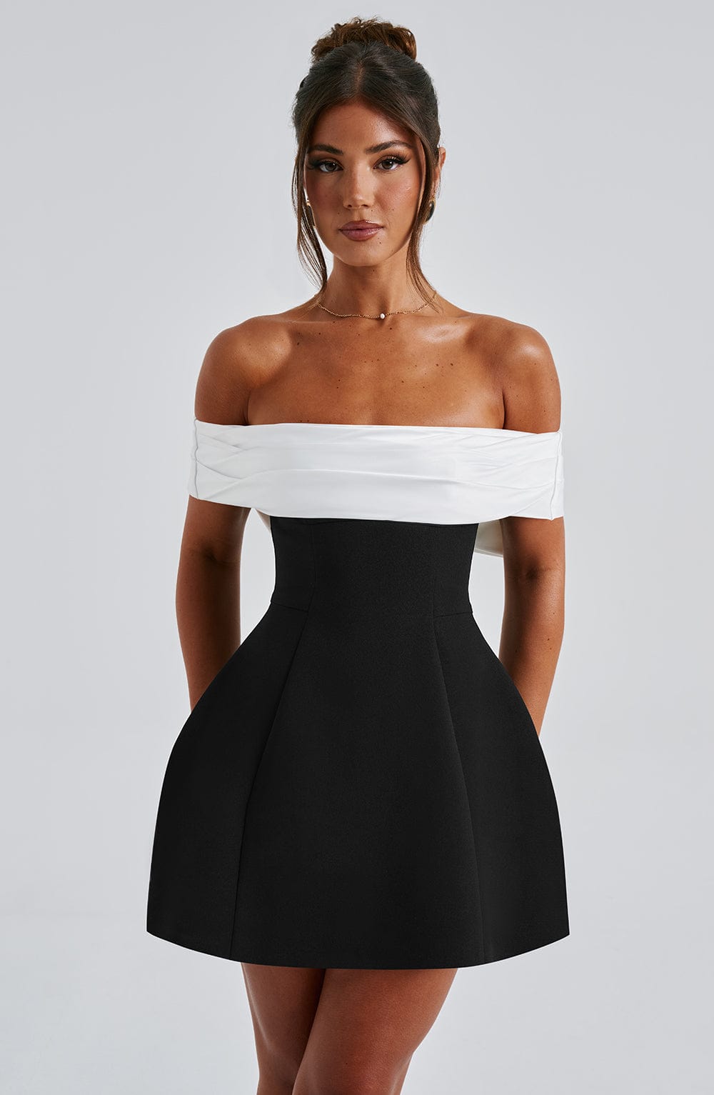 Mini Dress - Black/White