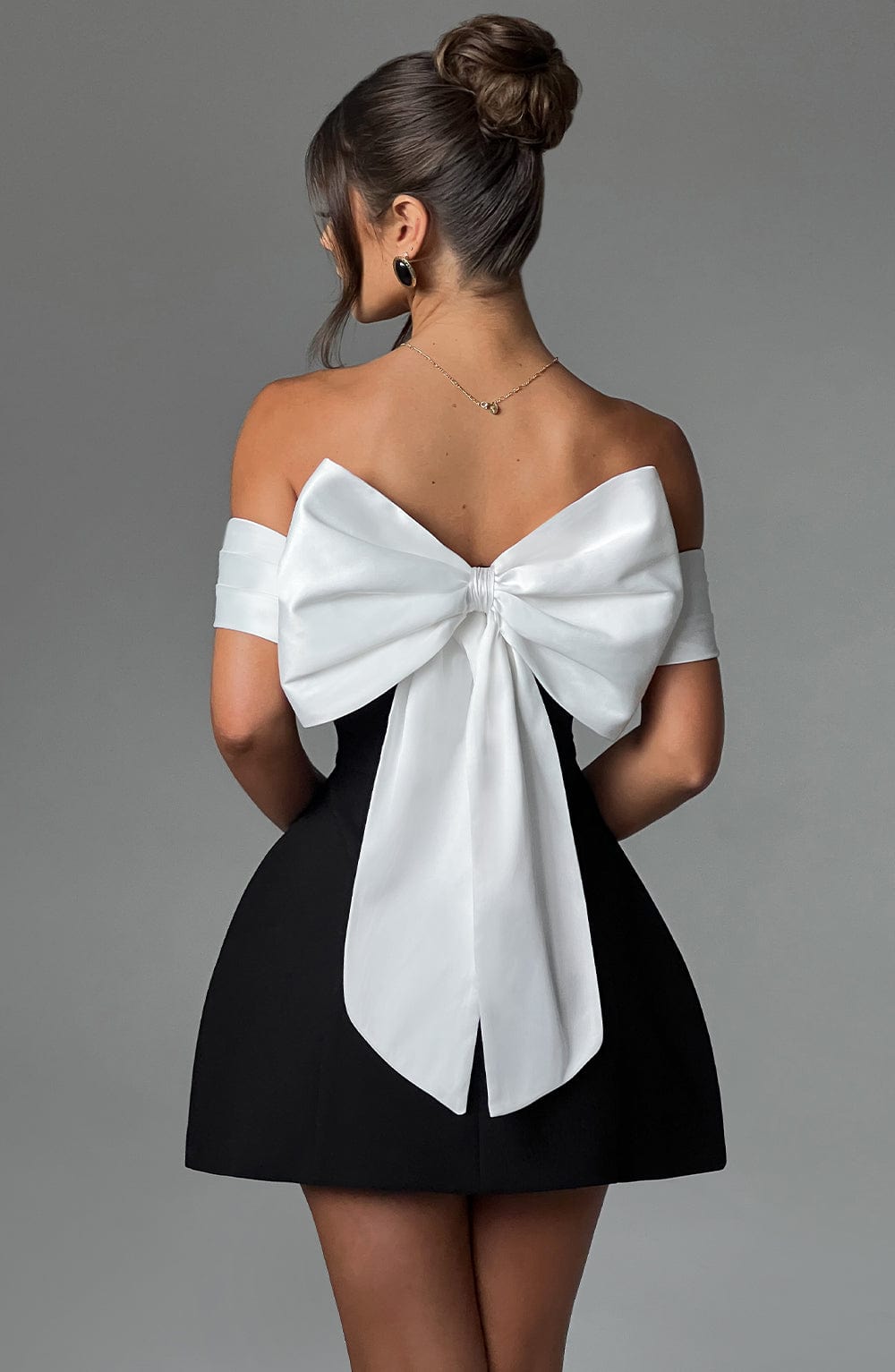 Mini Dress - Black/White
