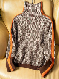 Marieke | Turtleneck Sweater with Striking Contrasting Stripes