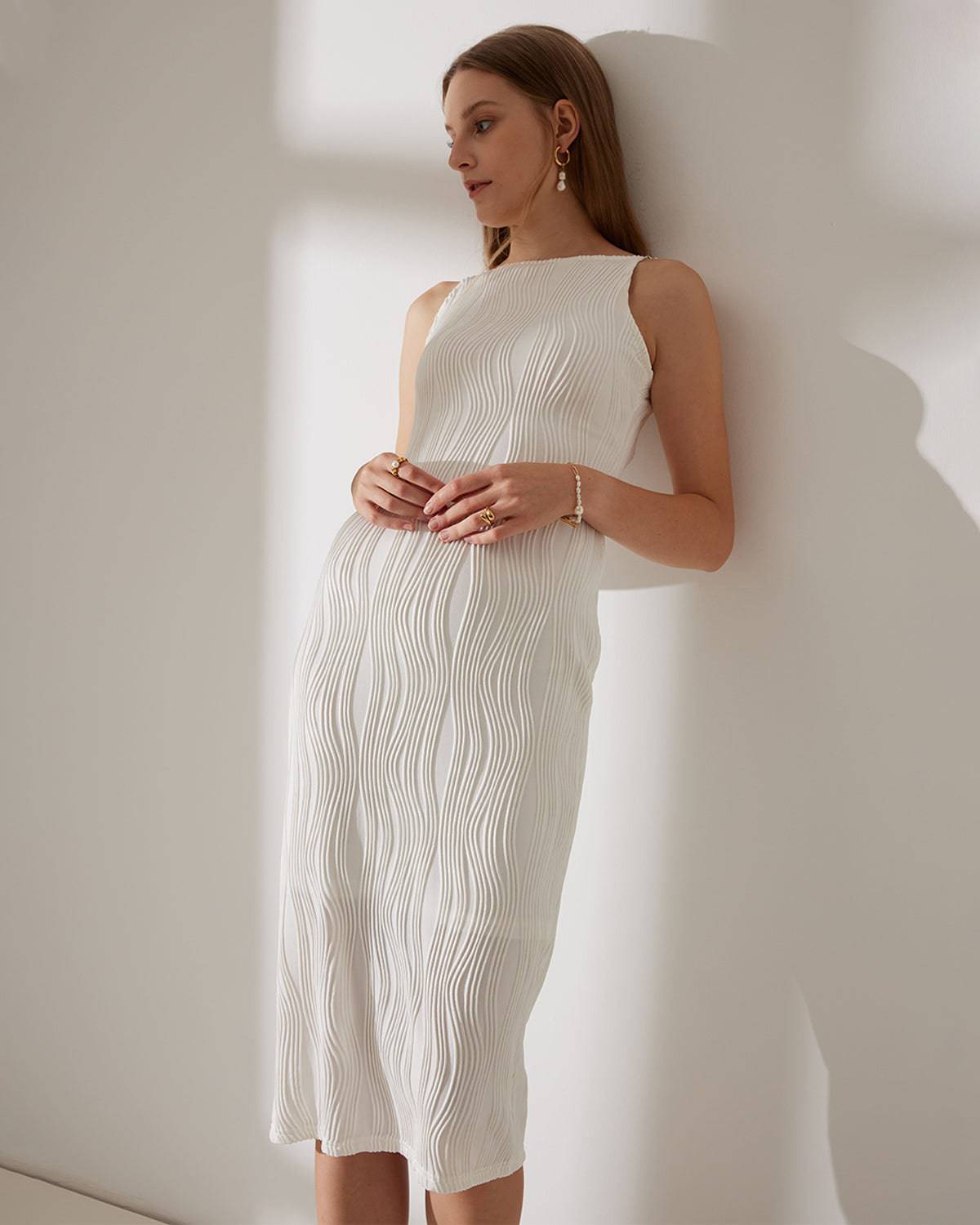 The Ripple Textured Cami Dress
