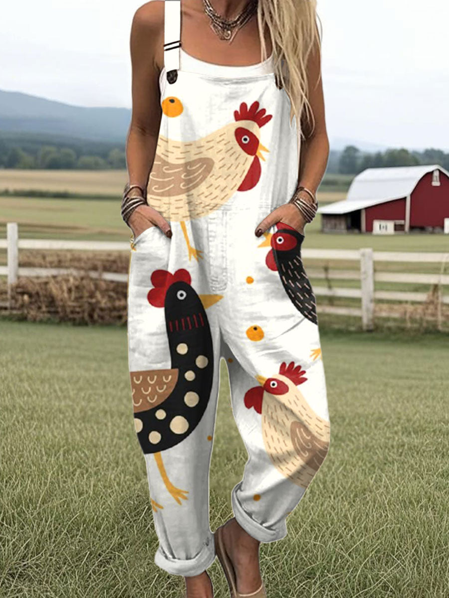 Mila™ | Playful Hen Jumpsuit
