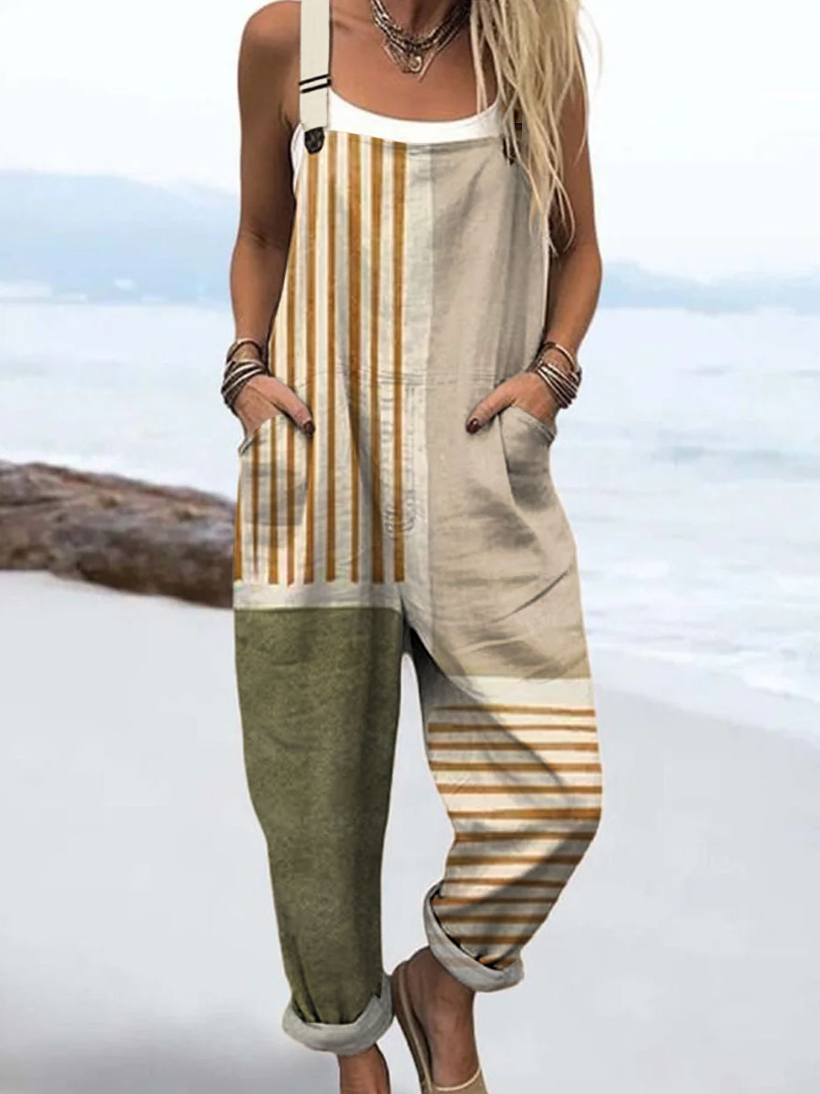 Clara™ | Relaxed Stripe Jumpsuit